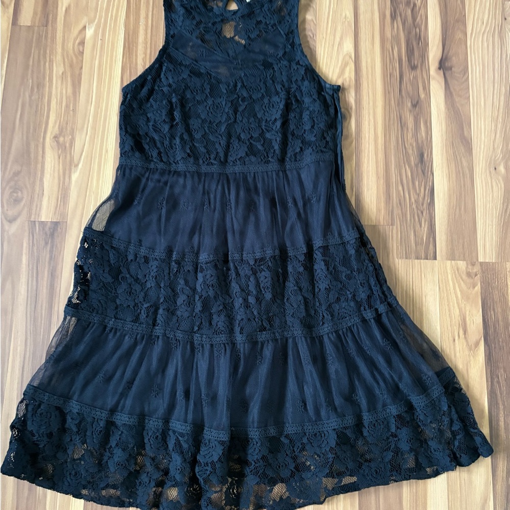 Elegant Black Lace Dress